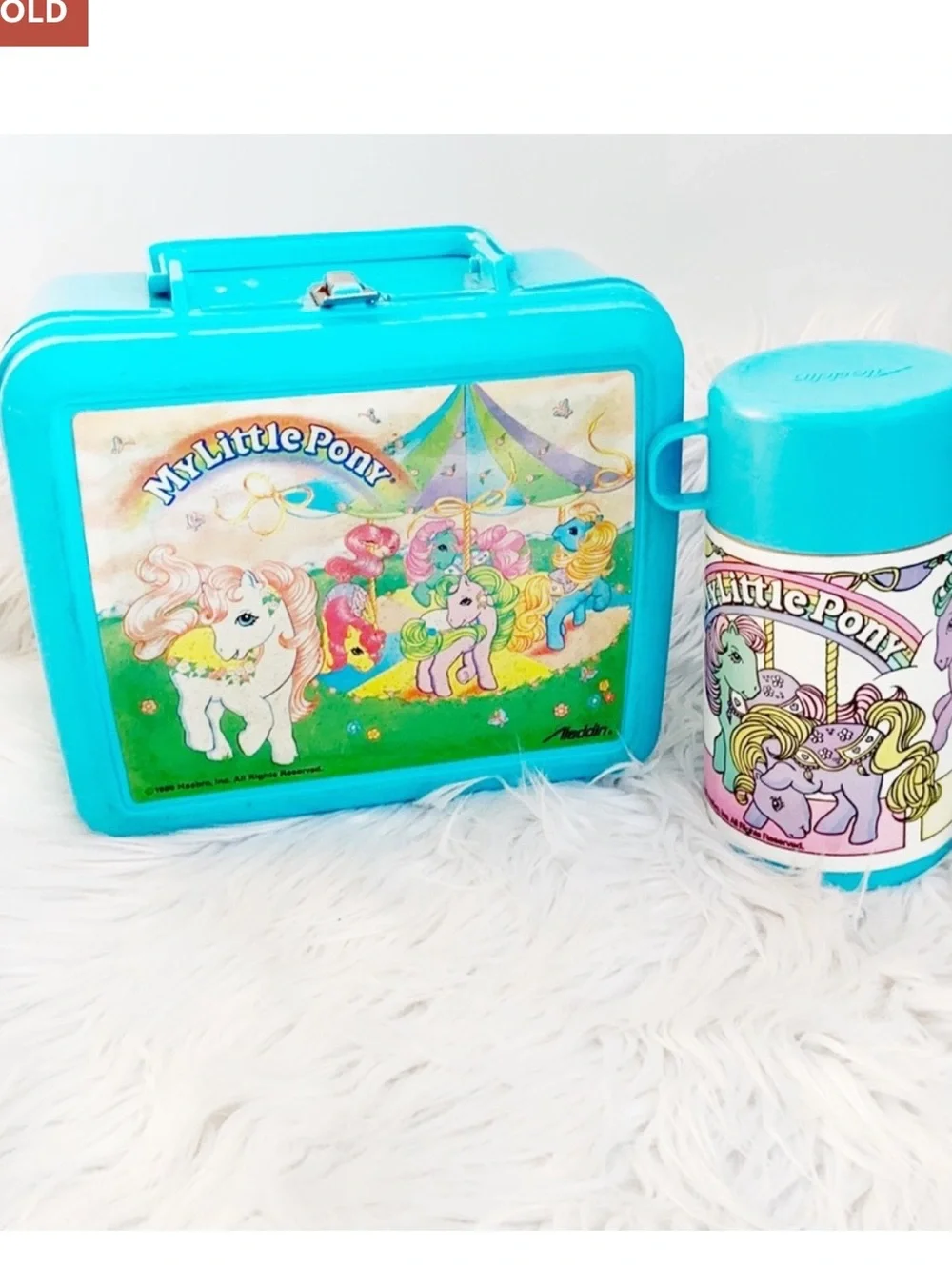 Vintage 1980s My Little Pony Lunchbox & Flask